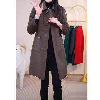 璐婭娜九江羽絨服女冬季2025年新款中長款時尚高級品牌羊毛絨大衣