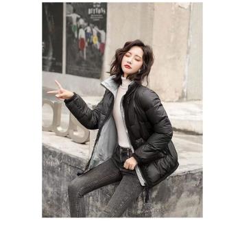 高階白鵝絨羽絨服女2025冬款輕薄短款氣質時尚小個子保暖立領外套