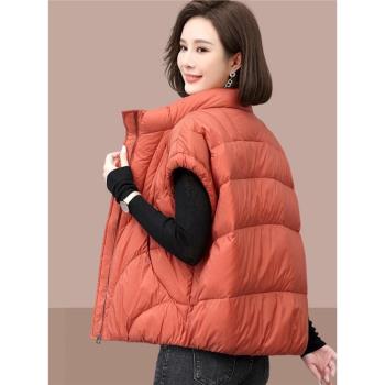 冬季半袖洋氣中年媽媽裝羽絨服