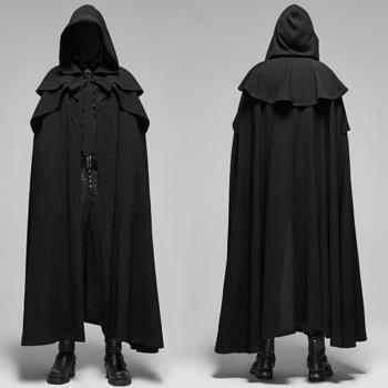 哥特式斗篷披風巫師教堂神職人員伏地魔cos服連帽外套萬聖節長袍