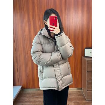 meecion 90白鵝絨蓬松度700+防水短款高階連帽時髦羽絨服男女同款