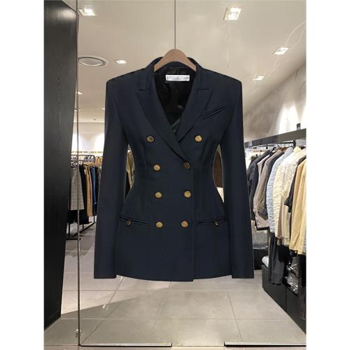 時尚經典雙排扣顯瘦西裝外套女2025新款春季氣質收腰休閑修身西服