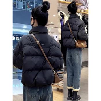 2025年冬季新款小個子羽絨棉服女短款韓版時尚加厚保暖麵包服外套