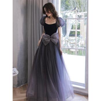 主持人禮服高階輕奢小眾氣質名媛晚禮服女2023新款春季成人大合唱