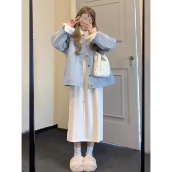 冬季加絨小眾設計感休閑寬松棉服