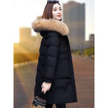 中長款加厚冬裝保暖大毛領羽絨服