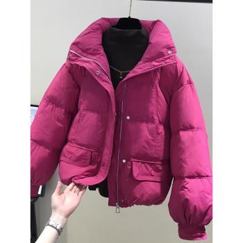 今年流行羽絨棉服女2025冬季新款小個子爆款棉服棉襖短款保暖外套