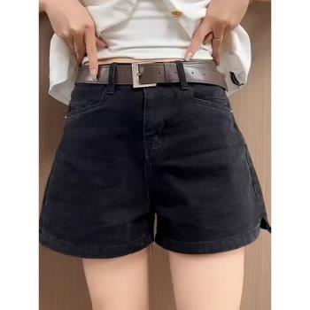mm高腰2024年夏季胖妹妹牛仔短褲