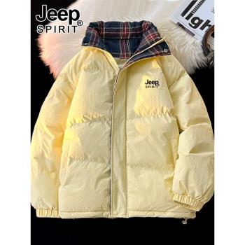 JEEP羽絨棉服女冬季外套2025新款韓系棉衣短款小個子加厚保暖棉襖