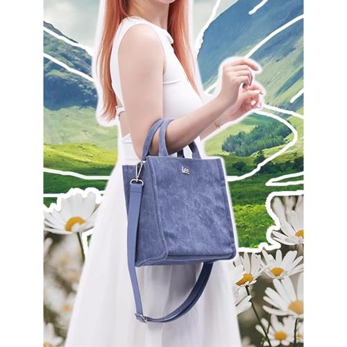 (免運)Lee官方斜挎包女包包新款通勤托特包帆布包牛仔手提包休閑單肩包