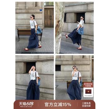 (免運)妙迪小眾設計通勤大容量托特包新款牛仔包帆布電腦包單肩腋下包女