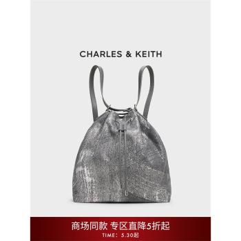 (免運)CHARLES&KEITH25春新款CK2-10151393-2丹寧大容量托特包雙肩包女