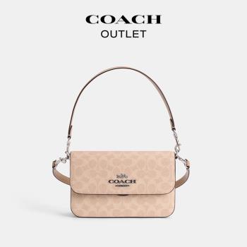(免運)[母親節禮物]COACH/蔻馳奧萊女士經典標志老花BRYNN單肩斜挎包