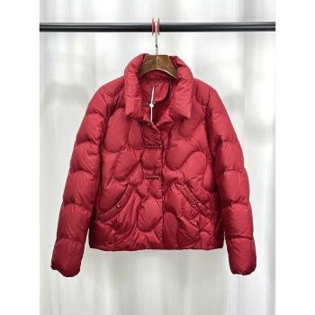 時尚媽媽裝立領羽絨服女短款2024冬季新款洋氣顯瘦保暖白鴨絨外套