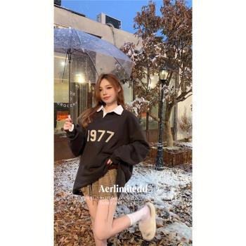 FOG專櫃1977長袖ESSENTIALS系列polo衫美式寬松衛衣男女