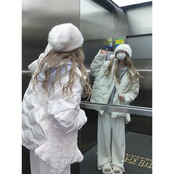 NECOYEP原創菱格保暖外套羽絨服