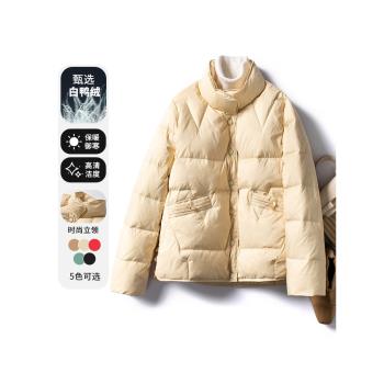 SAYI短款時尚保暖外套輕薄羽絨服