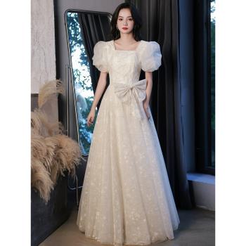 在逃公主宴會晚禮服女2025新款高階感成人禮小眾藝考主持畢業聚會