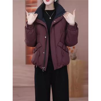 九江品牌今年流嘉興平湖羽絨服女2025新款冬季行爆款小個子短外套