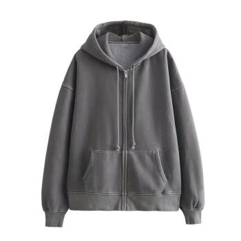 歐美風 2023秋季新品 女裝寬松百搭水洗效果連帽衛衣 4174833 800