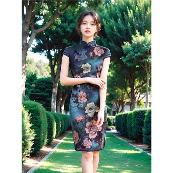 早春老上海敬酒服氣質婚宴旗袍