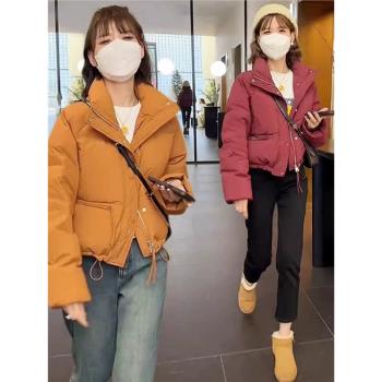 今年流行棉襖女2024年冬季新款小個子加厚保暖麵包服短款棉服外套