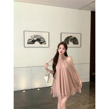 氣質名媛立體連衣裙仙女夏季花朵