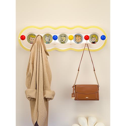 多巴胺門后掛鉤免打孔強力承重掛衣鉤懸掛臥室門衣帽掛包收納掛架