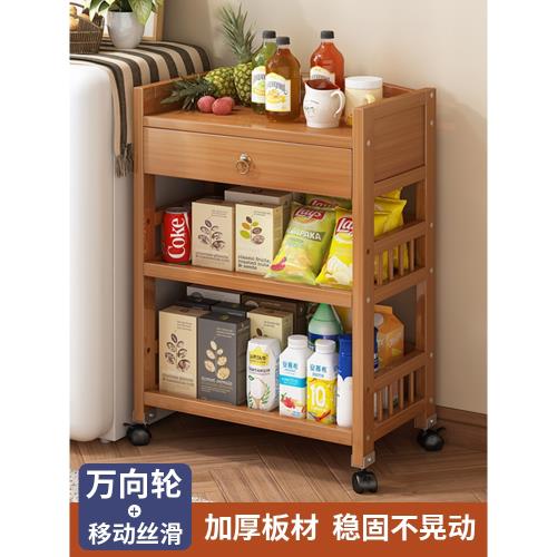 零食置物架家用客廳多層小推車收納架簡易雜物儲物架空間利用神器