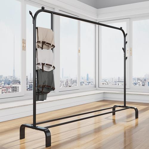 晾衣架落地折疊室內曬衣架臥室學生涼衣服桿架家用簡易單桿衣帽架