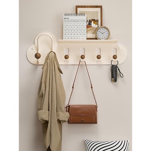 門后掛衣架墻上壁掛臥室家用客廳玄關入戶免打孔簡易掛鉤收納神器