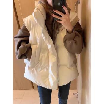 女款秋冬季外穿學院風羽絨棉馬甲