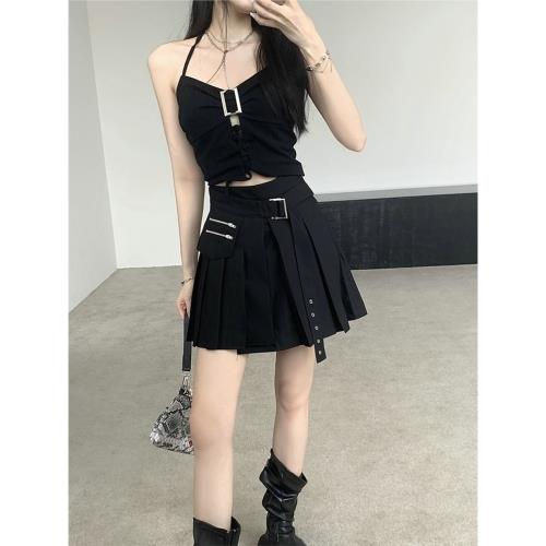 炸街夏季御姐風小個子套裝裙