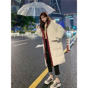 羽絨棉衣韓版寬松中長款麵包服