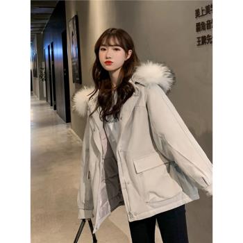 oversize麵包服短款羽絨棉衣棉服女2025年新款潮秋冬季外套厚棉襖