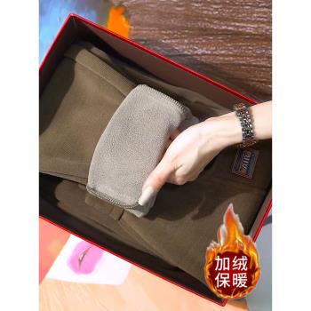 燈芯絨休閑褲子女2025新款冬季加絨加厚窄版直筒奧粒絨保暖褲顯瘦