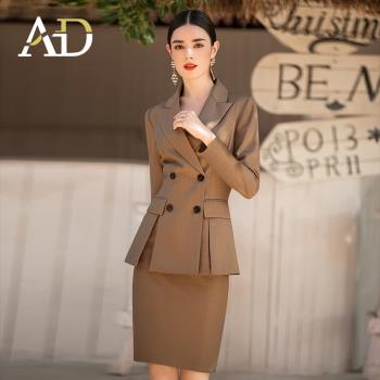 AD正式場合職業套裝裙女氣質工作服時尚ol通勤女裝高階商務正裝