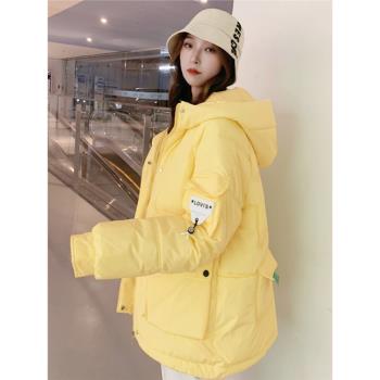 oversize麵包服短款羽絨棉衣棉服女2025年新款潮秋冬季外套厚棉襖