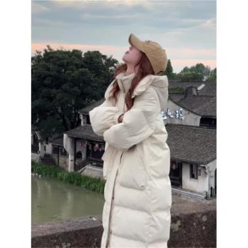 慵懶風可愛2025新款棉衣寬松棉服新款冬季加厚外套麵包連帽棉襖潮