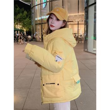 oversize麵包服短款羽絨棉衣棉服女2025年新款潮秋冬季外套厚棉襖