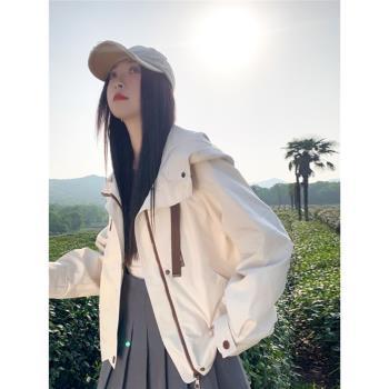 春秋季外套女款沖鋒衣2025新款爆款小個子夾克登山服戶外軟殼薄款