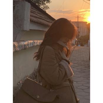 羊羔毛外套絨派克服秋冬2025年新款chic慵懶加厚棉服衣女美式炸街