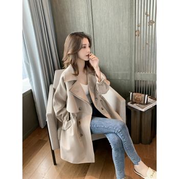 外套女秋裝寬松韓版chic風衣
