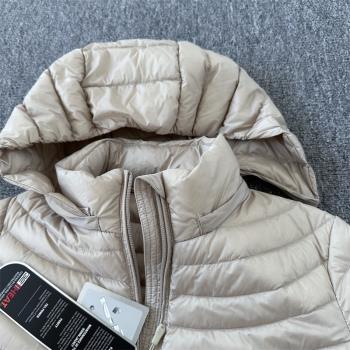 脫卸帽收腰保暖外套輕薄羽絨服