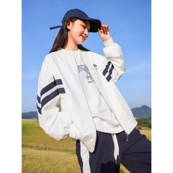 外套女高中生大童學院風運動外套