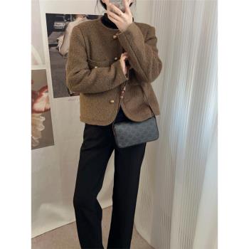 CHICROOM美拉德系小香風羽絨服外套秋冬新款小個子超好看洋氣外套