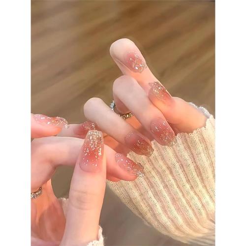 植兔穿戴甲多肉青提裸色碎鉆奶咖色腮紅美拉德黃皮顯白美甲氛圍感