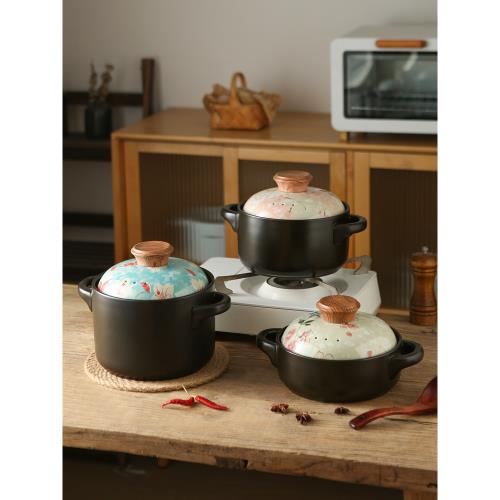 (免運)櫻花砂鍋煲家用燃氣灶專用耐高溫干燒不裂煲仔飯砂鍋煲湯陶瓷燉鍋