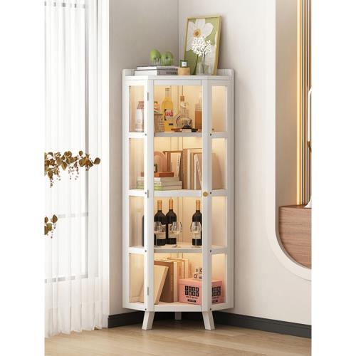 樂遠轉角柜書架角落柜墻邊三角柜邊角置物柜客廳臥室墻角拐角收納