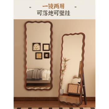 中古全身鏡家用落地鏡網紅穿衣鏡壁掛高畫質不變形女生臥室試衣鏡子